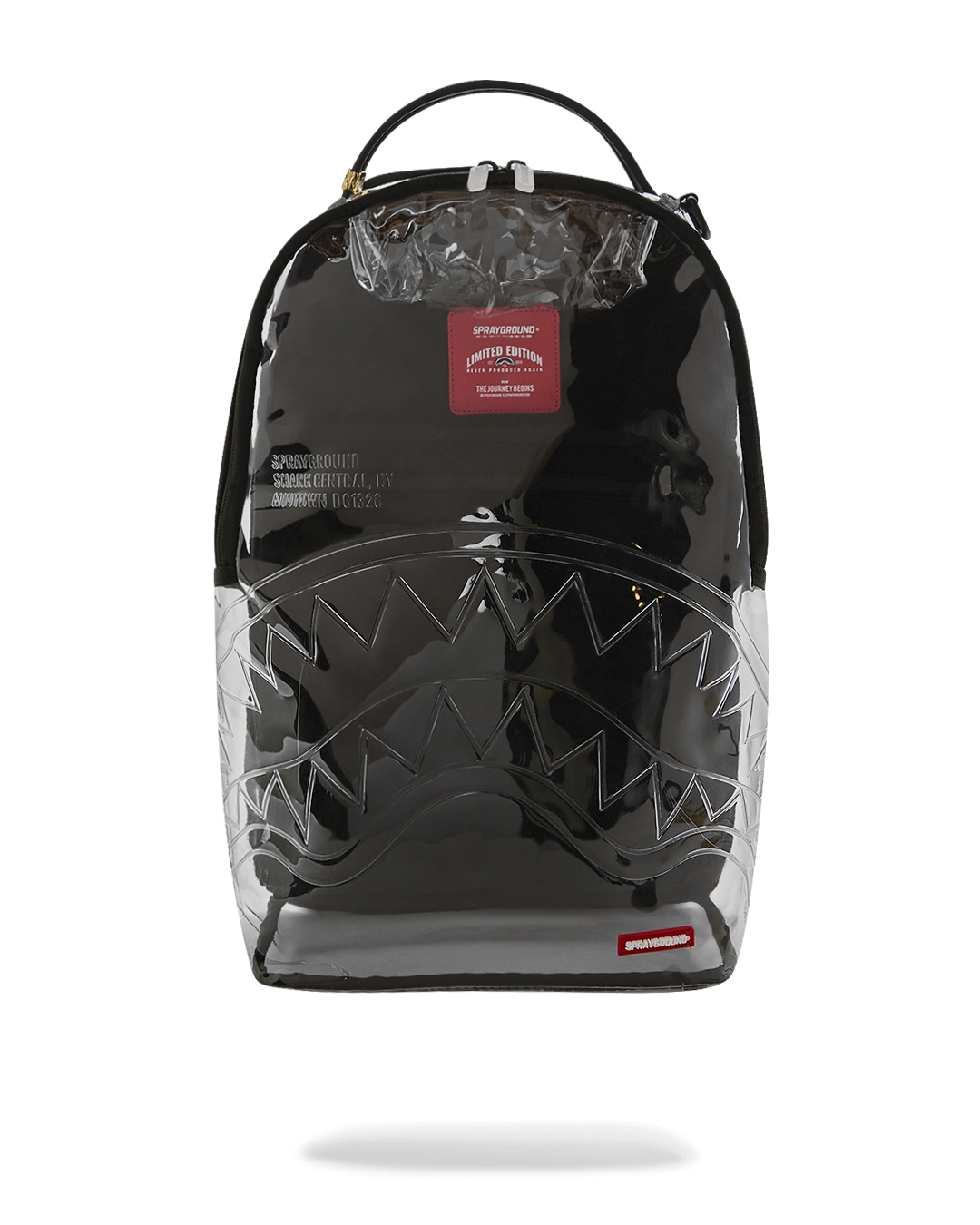 SPRAYGROUND SHARK CENTRAL - CLEAR BACKPACK