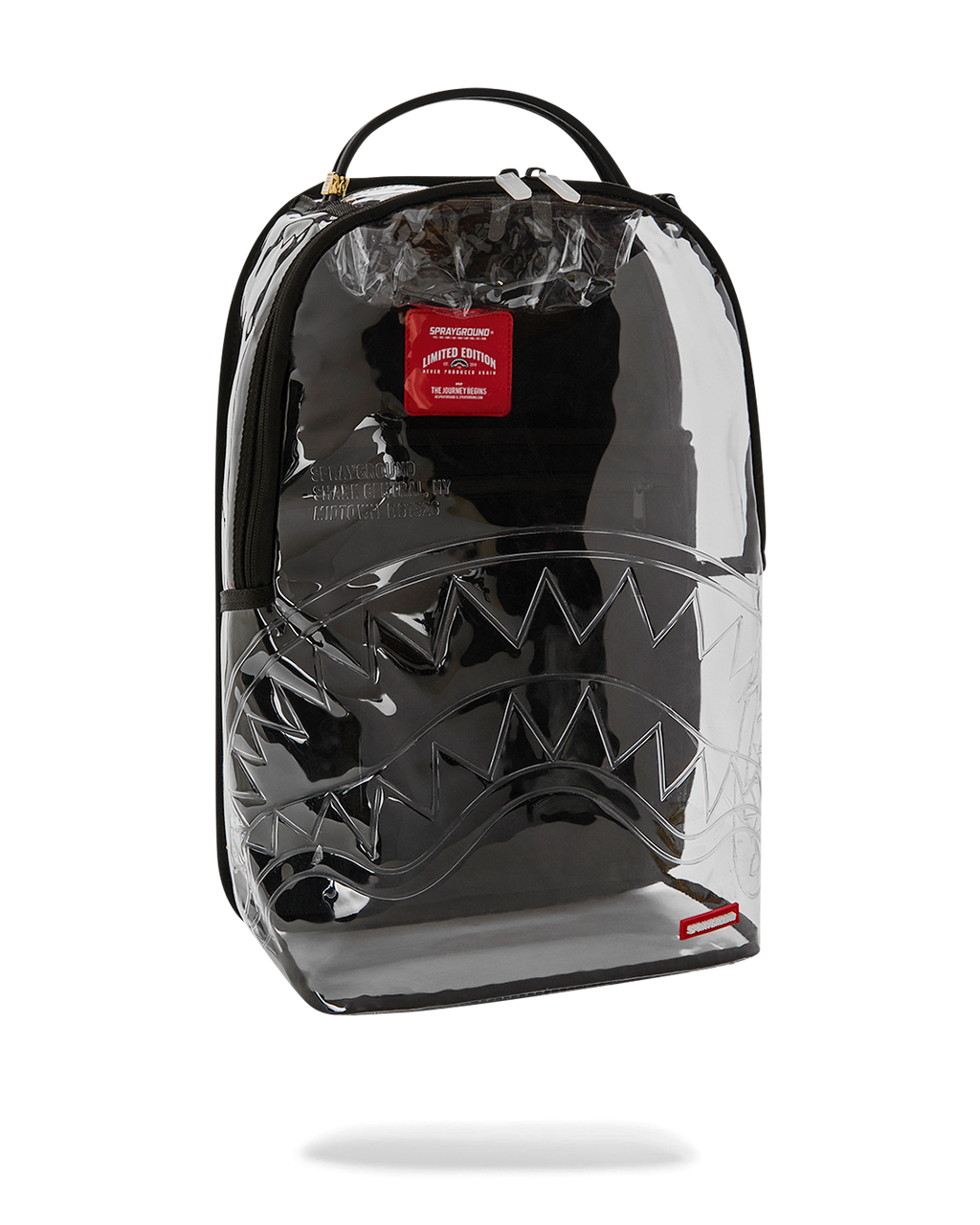 SPRAYGROUND SHARK CENTRAL - CLEAR BACKPACK