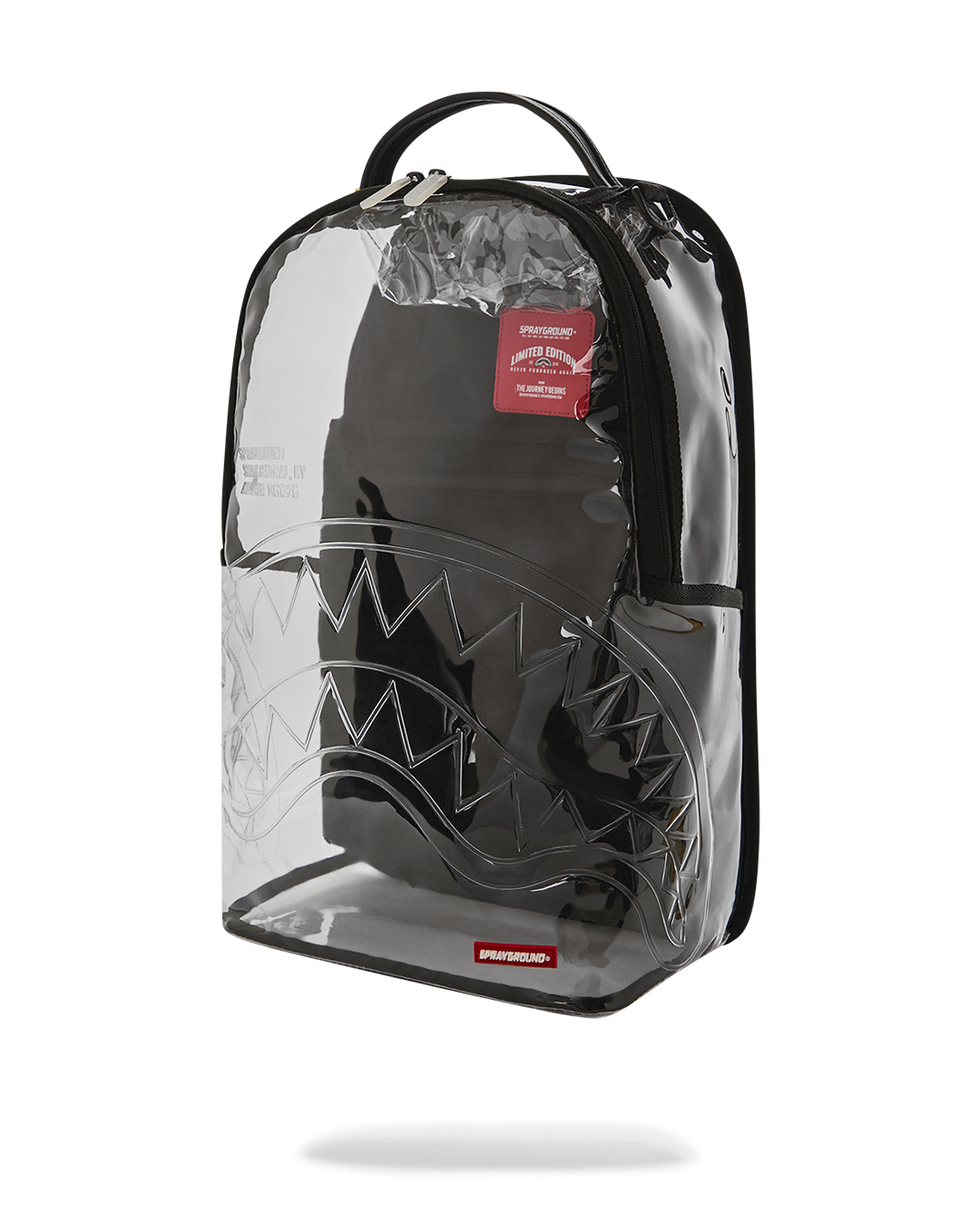 SPRAYGROUND SHARK CENTRAL - CLEAR BACKPACK