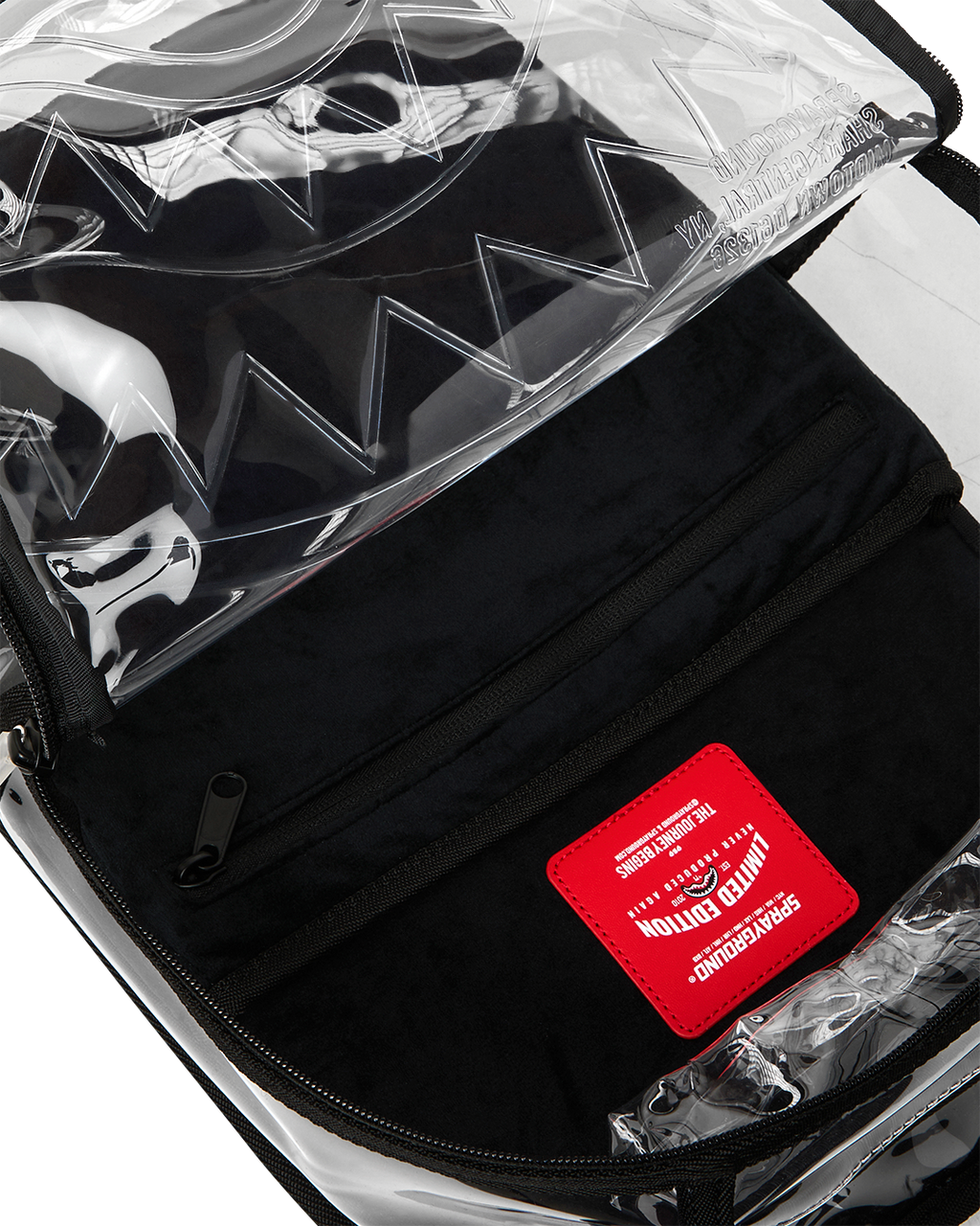 SPRAYGROUND SHARK CENTRAL - CLEAR BACKPACK
