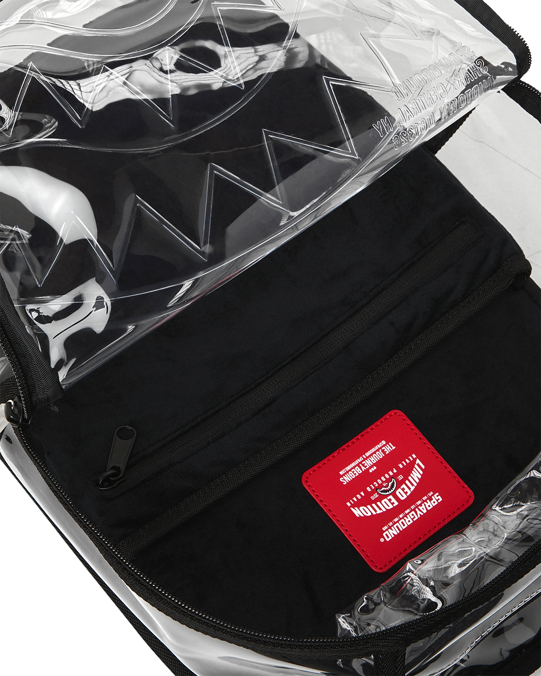 SPRAYGROUND SHARK CENTRAL - CLEAR BACKPACK