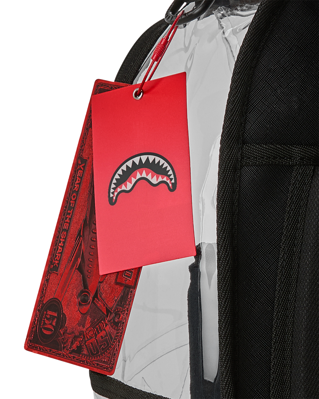 SPRAYGROUND SHARK CENTRAL - CLEAR BACKPACK