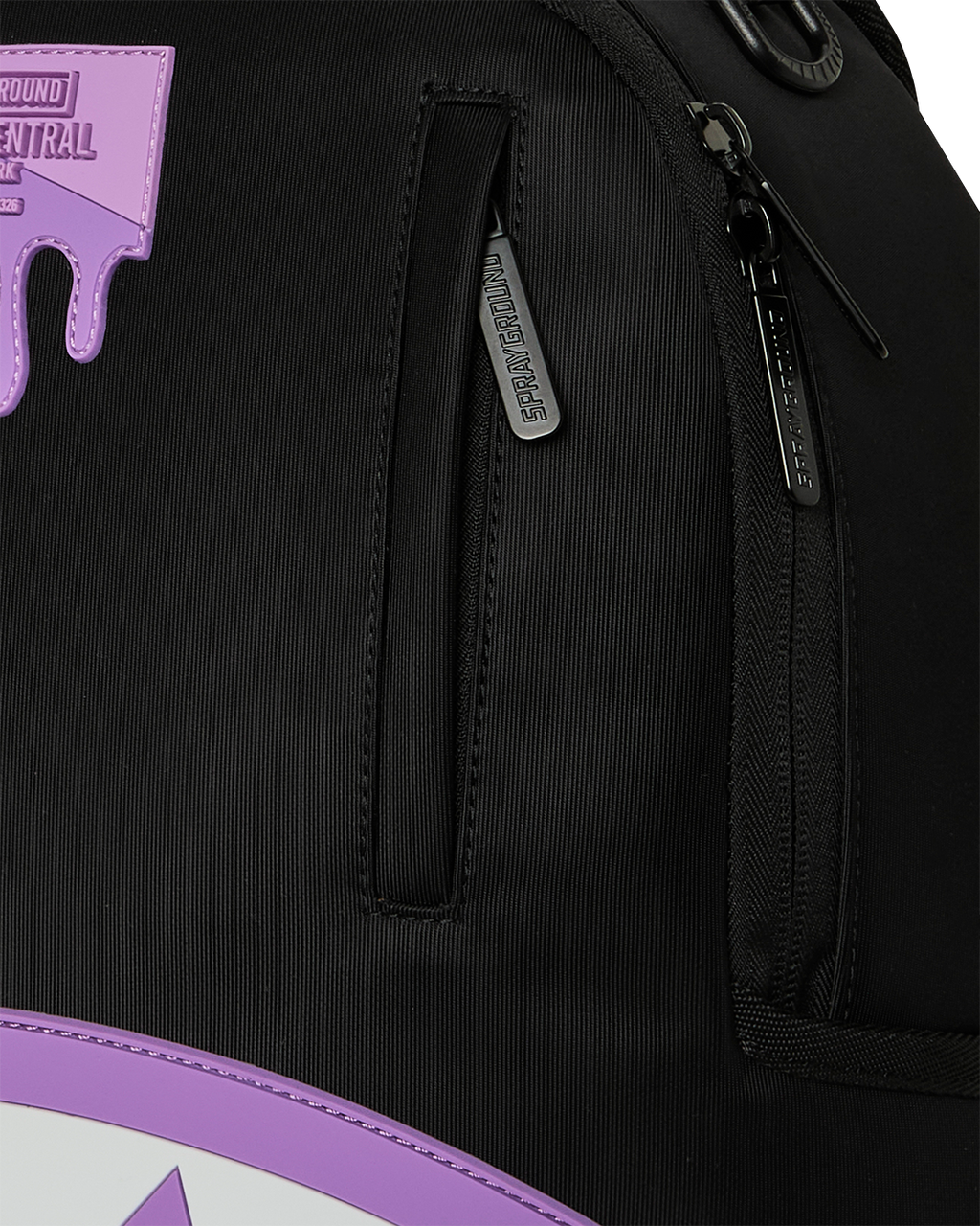 SPRAYGROUND SHARK CENTRAL PASSPORT (PURPLE) BACKPACK