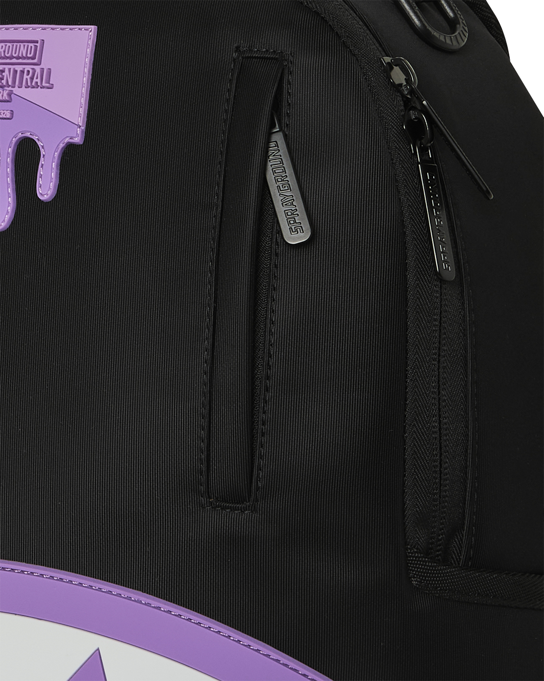 SPRAYGROUND SHARK CENTRAL PASSPORT (PURPLE) BACKPACK