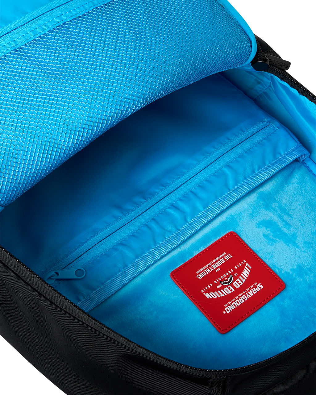 SPRAYGROUND SHARK CENTRAL PASSPORT (BLUE) BACKPACK
