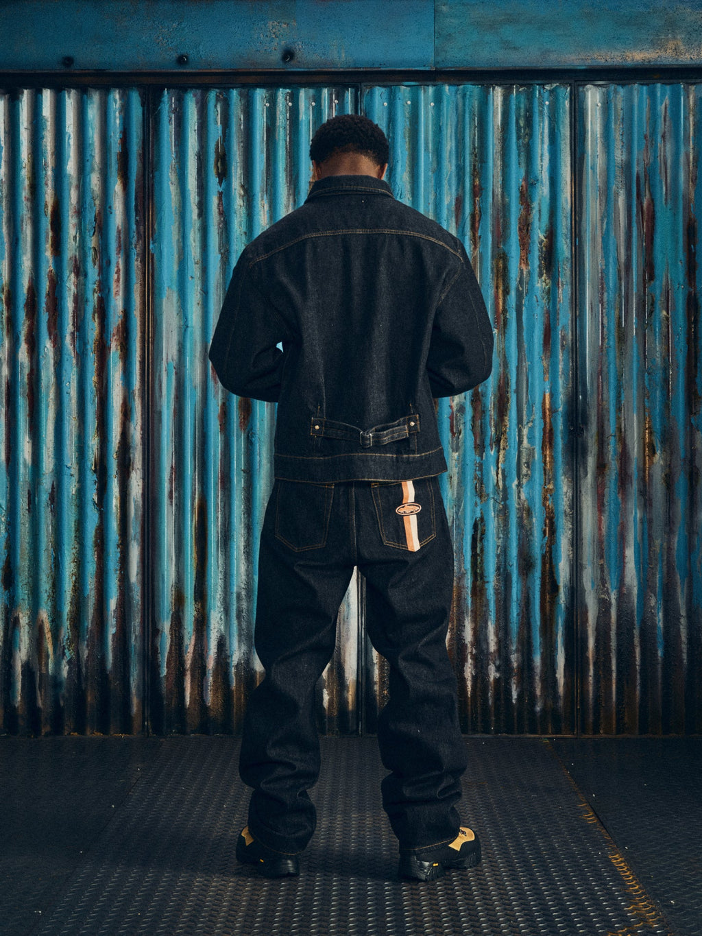 Corteiz DUAL STRIPE BAGGY JEANS [WASHED BLACK] CRTZRTW