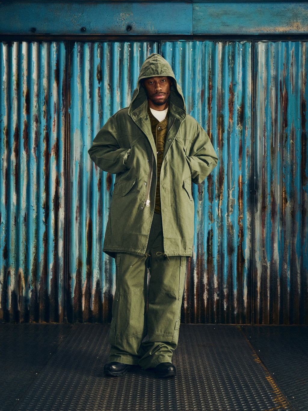 Corteiz GUERILLAZ FISHTAIL PARKA [OLIVE] CRTZRTW