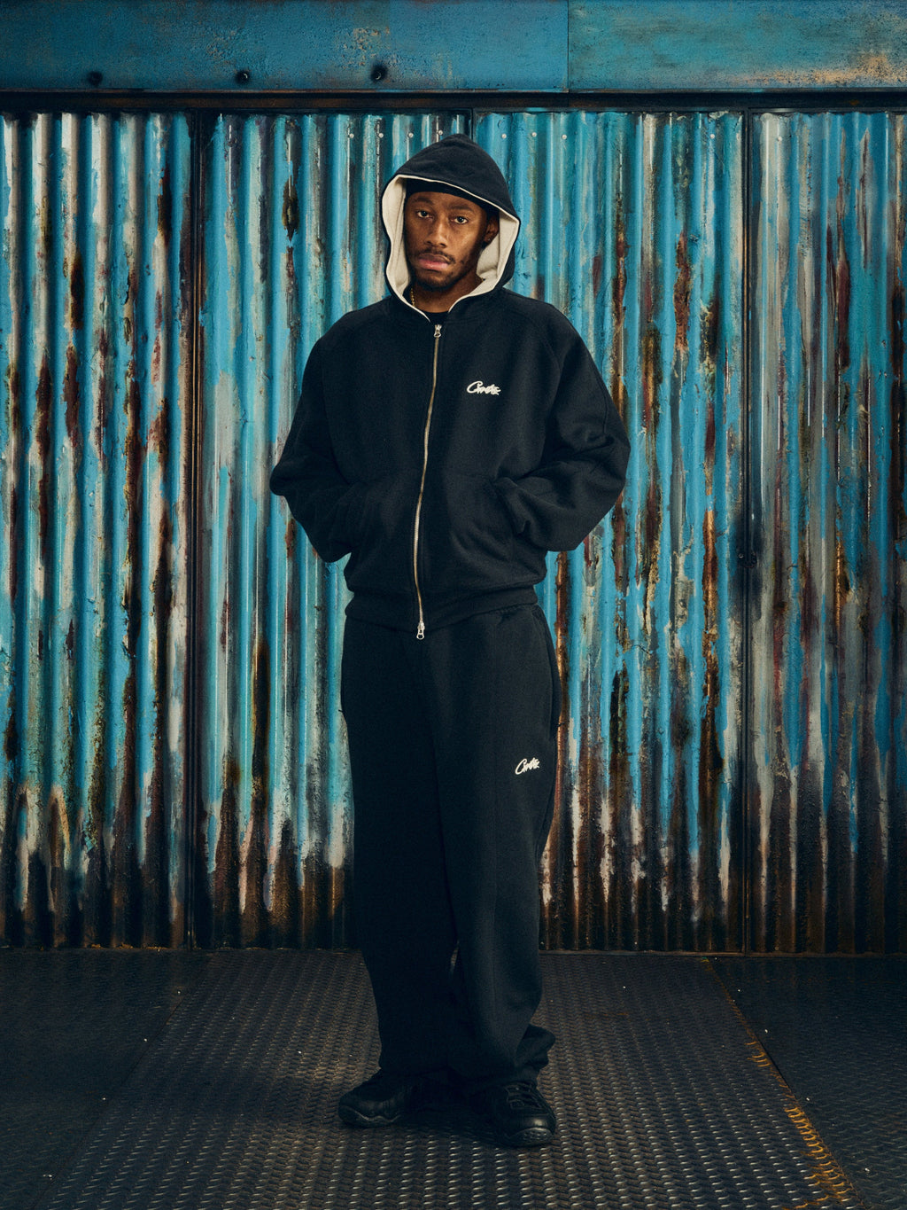 Corteiz HMP OPEN HEM SWEATPANT [BLACK] CRTZRTW