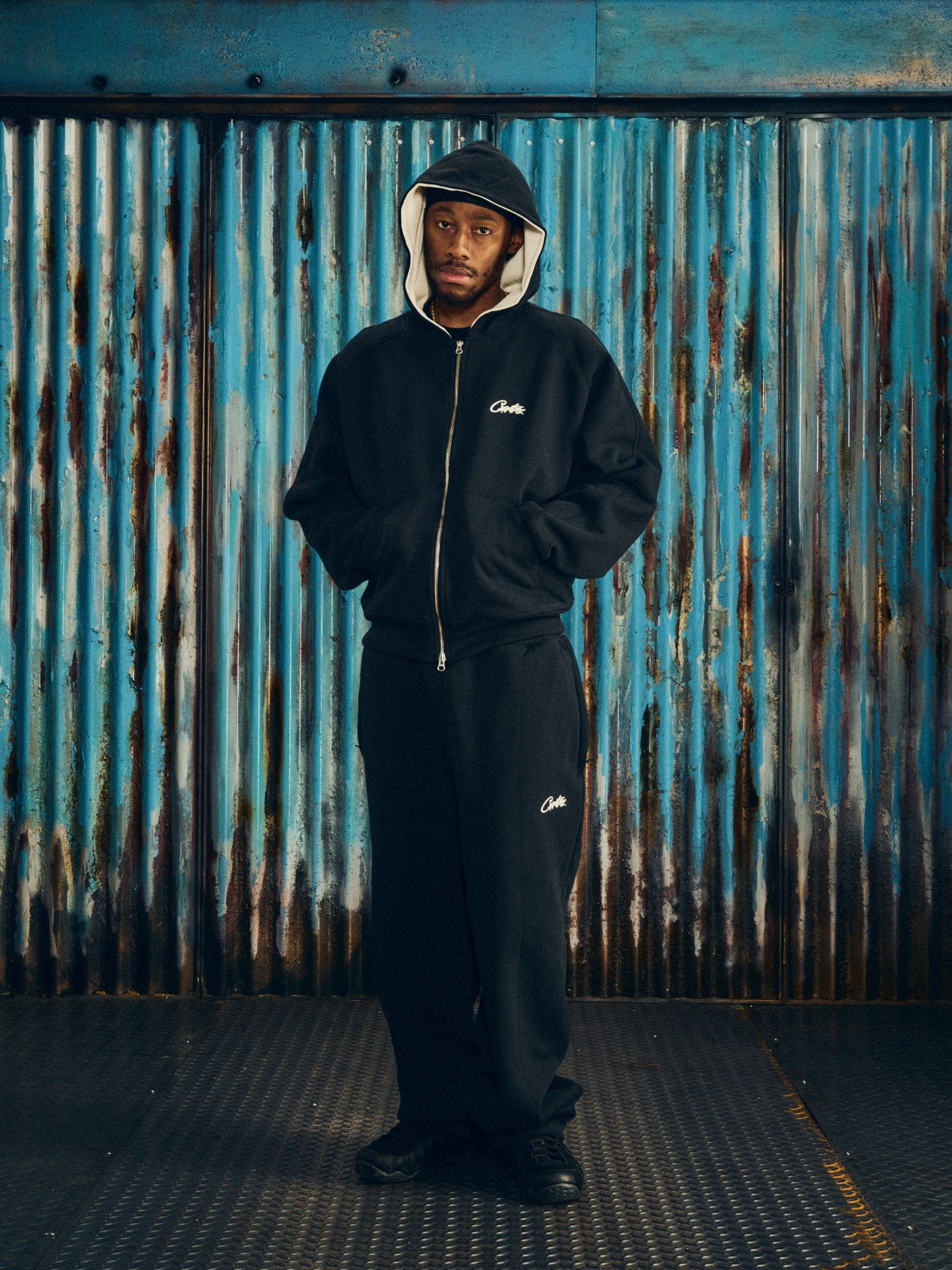 Corteiz HMP THERMAL ZIP HOODIE [BLACK] CRTZRTW