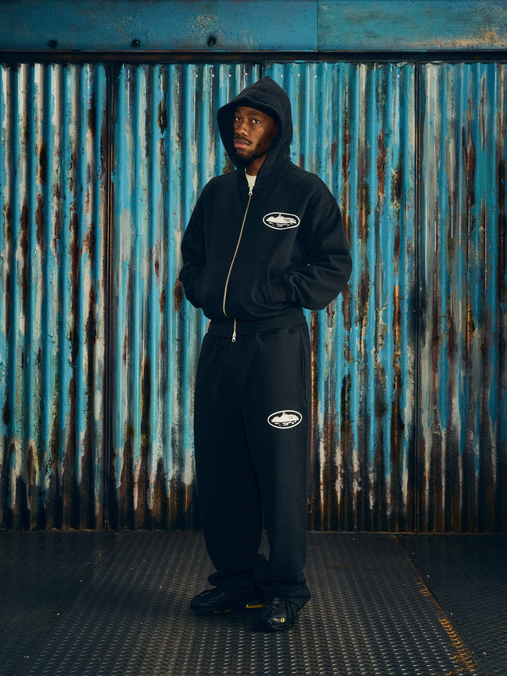 Corteiz ISLAND PUFF PRINT ZIP HOODIE [BLACK] CRTZRTW