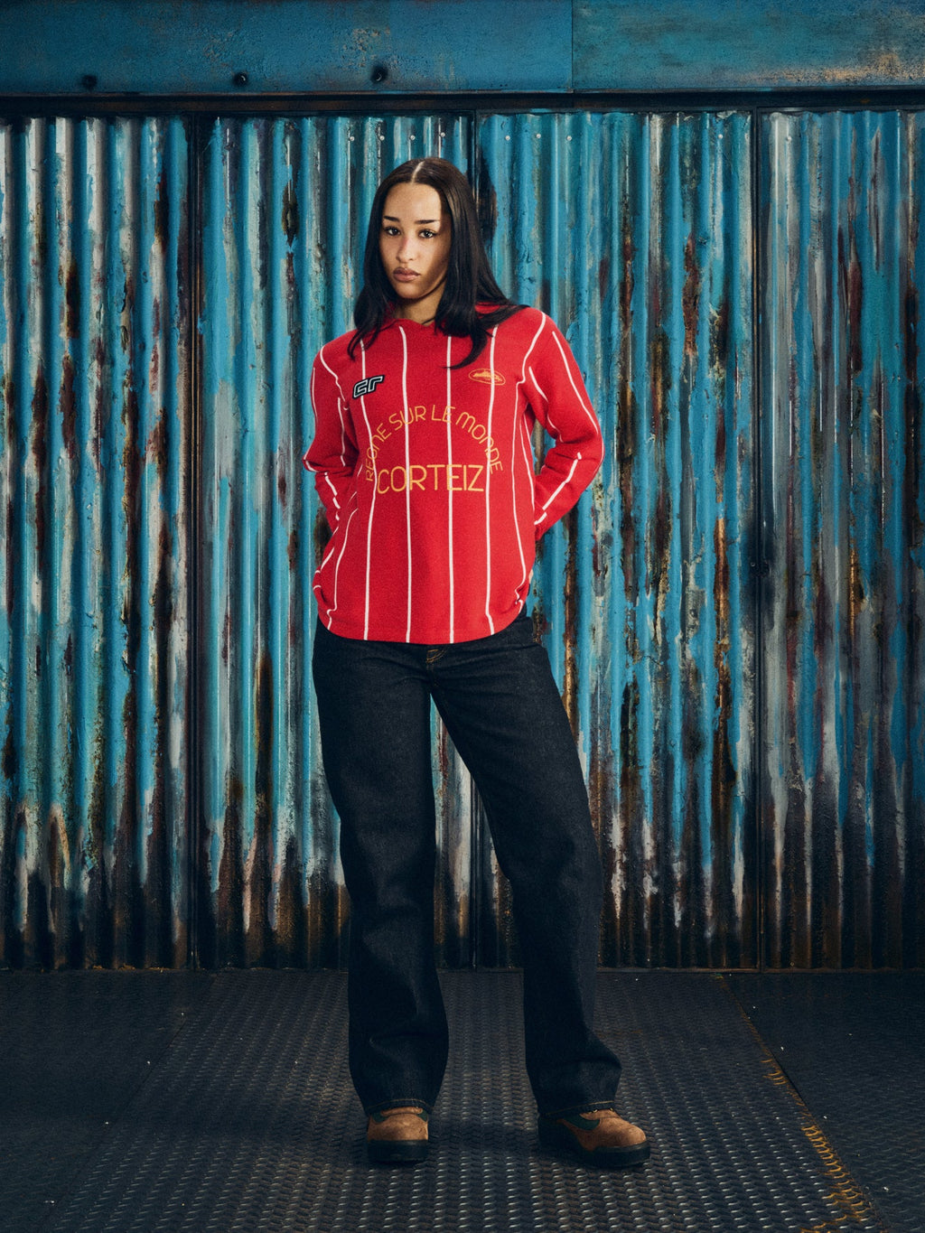 Corteiz MONDE KNIT LS JERSEY [RED] CRTZRTW