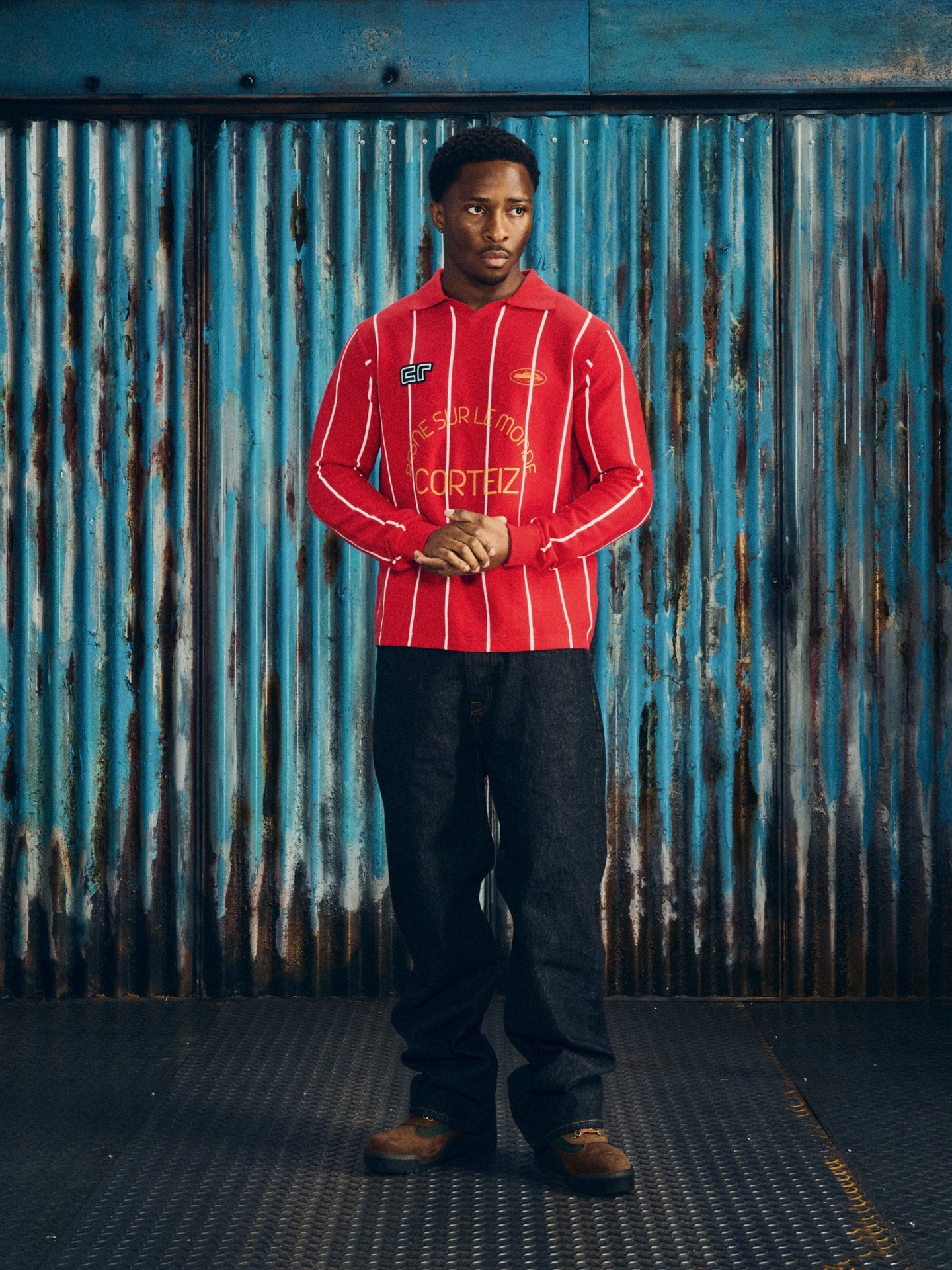 Corteiz MONDE KNIT LS JERSEY [RED] CRTZRTW