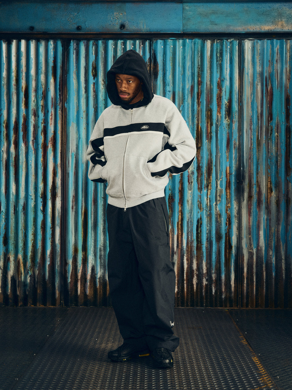 Corteiz RIBBED SPORTEIZ ZIP HOODIE [HEATHER GREY] CRTZRTW