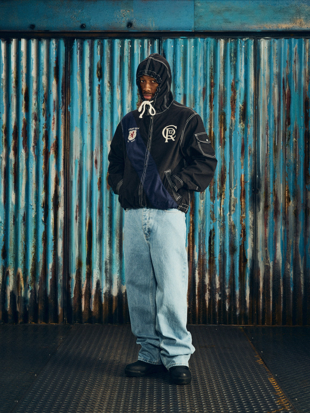 Corteiz SHIELD CREST TWILL JACKET [BLACK] CRTZRTW