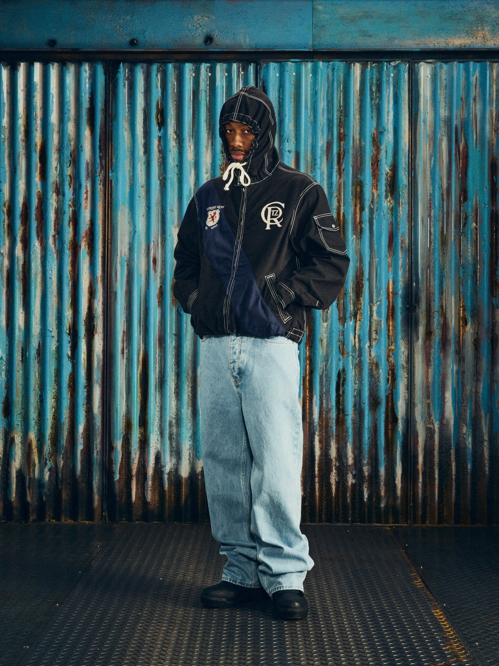 Corteiz SHIELD CREST TWILL JACKET [BLACK] CRTZRTW