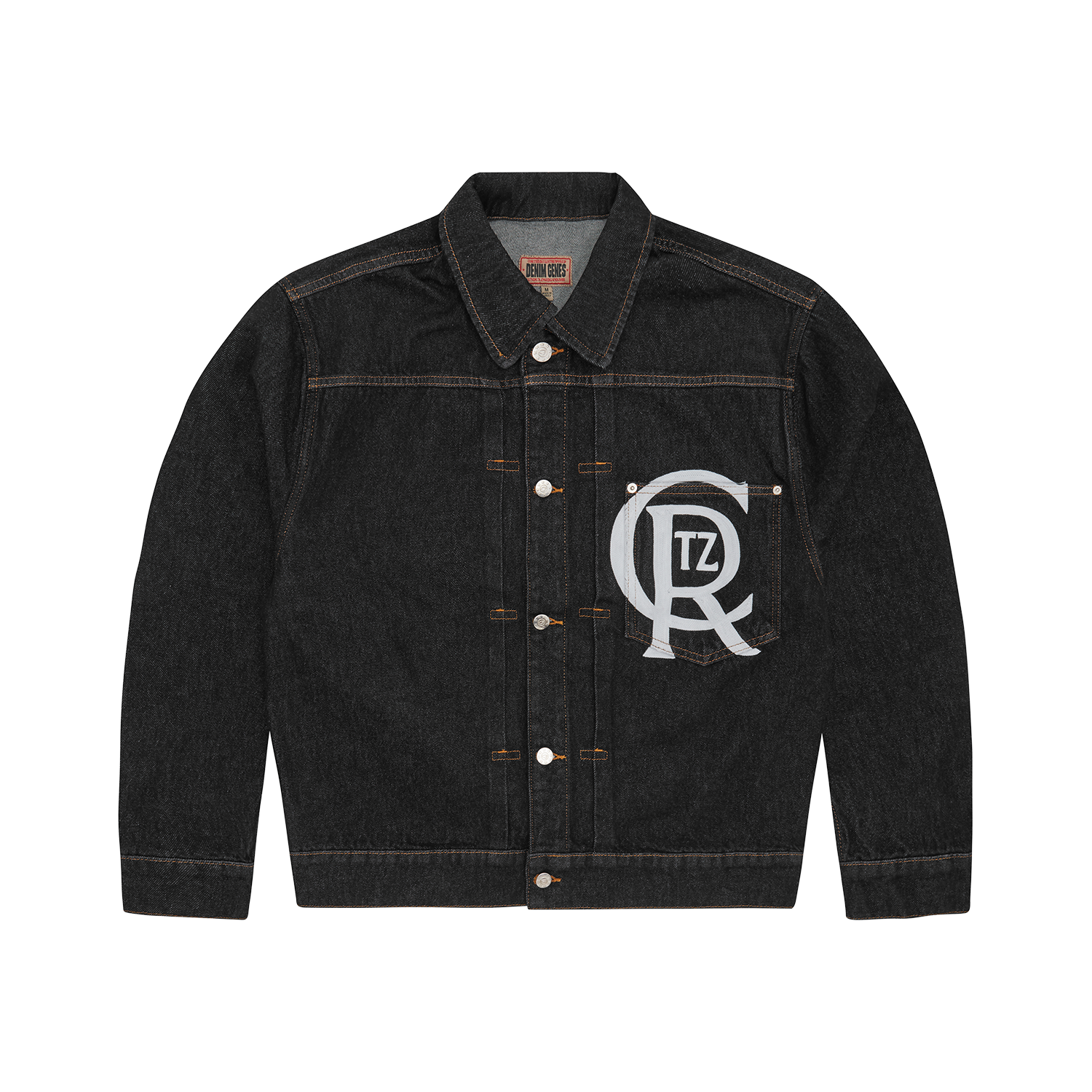 Corteiz CREST CHAINSTITCH DENIM JACKET [WASHED BLACK] CRTZRTW