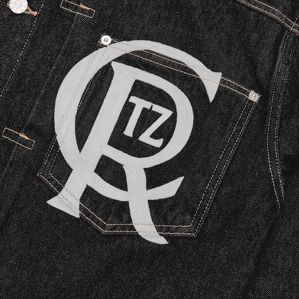 Corteiz CREST CHAINSTITCH DENIM JACKET [WASHED BLACK] CRTZRTW
