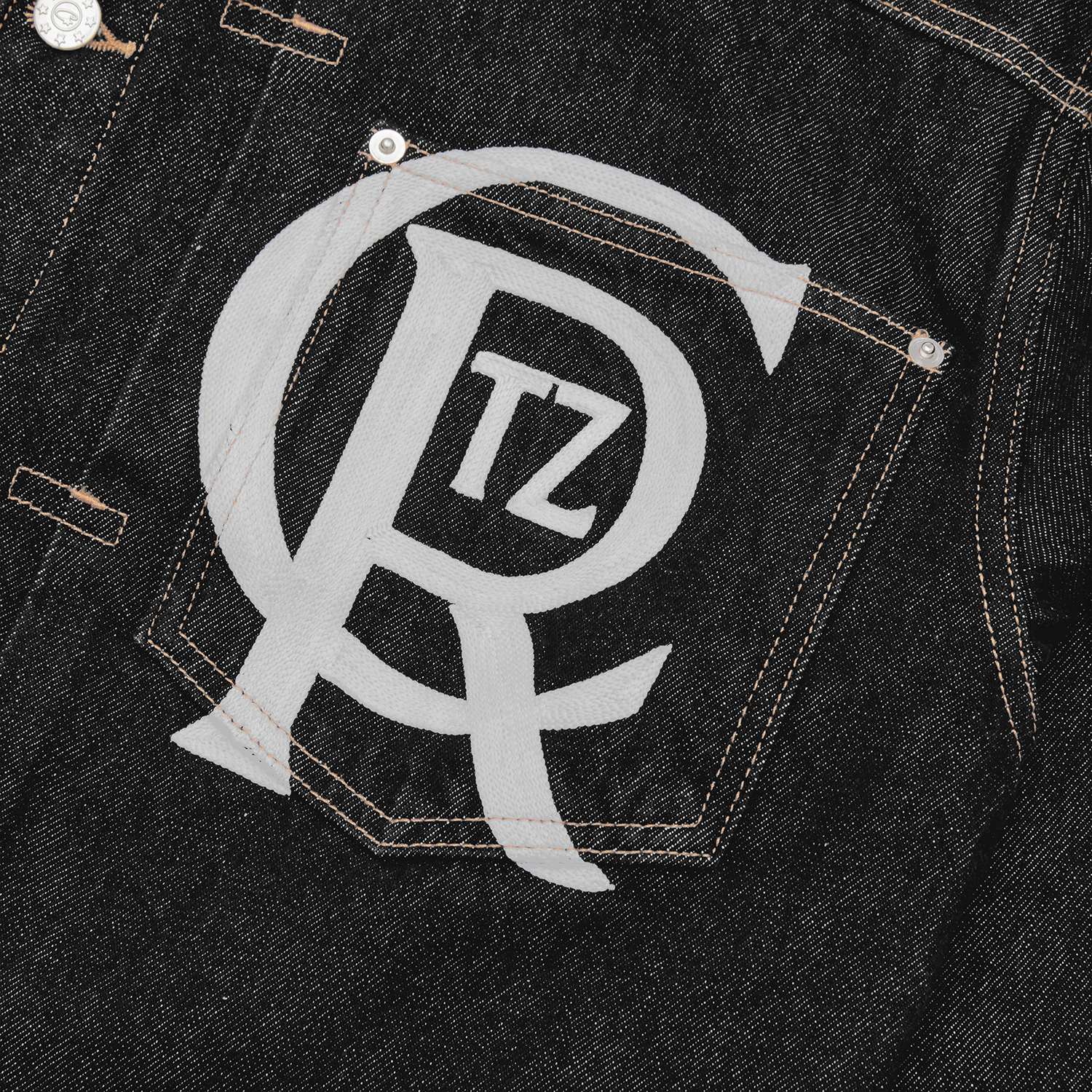 Corteiz CREST CHAINSTITCH DENIM JACKET [WASHED BLACK] CRTZRTW