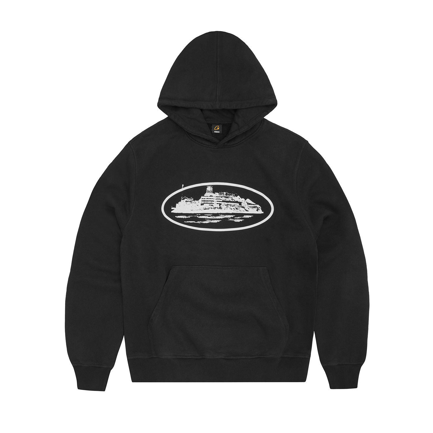 Corteiz ALCATRAZ HOODIE [BLACK & WHITE] CRTZRTW