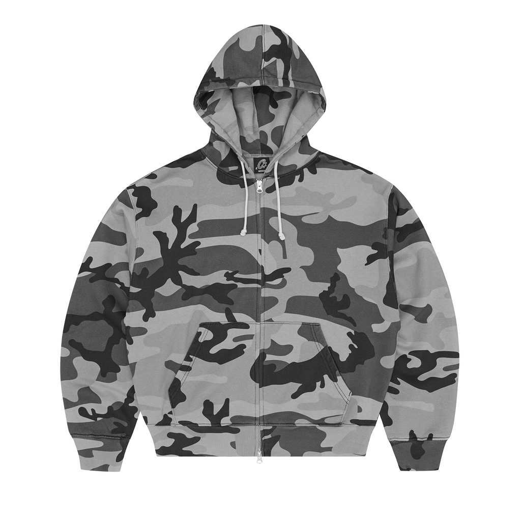 Corteiz DIPLOMATIC ZIP HOODIE [WASHED CAMO] CRTZRTW