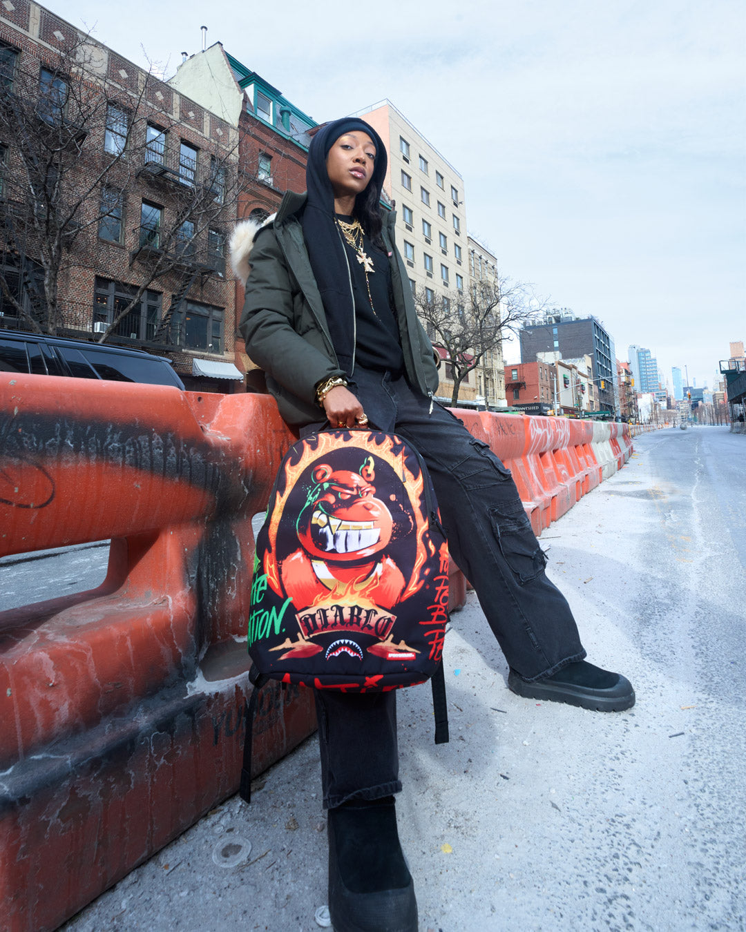 SPRAYGROUND DIABLO BILLION BURNIN BACKPACK