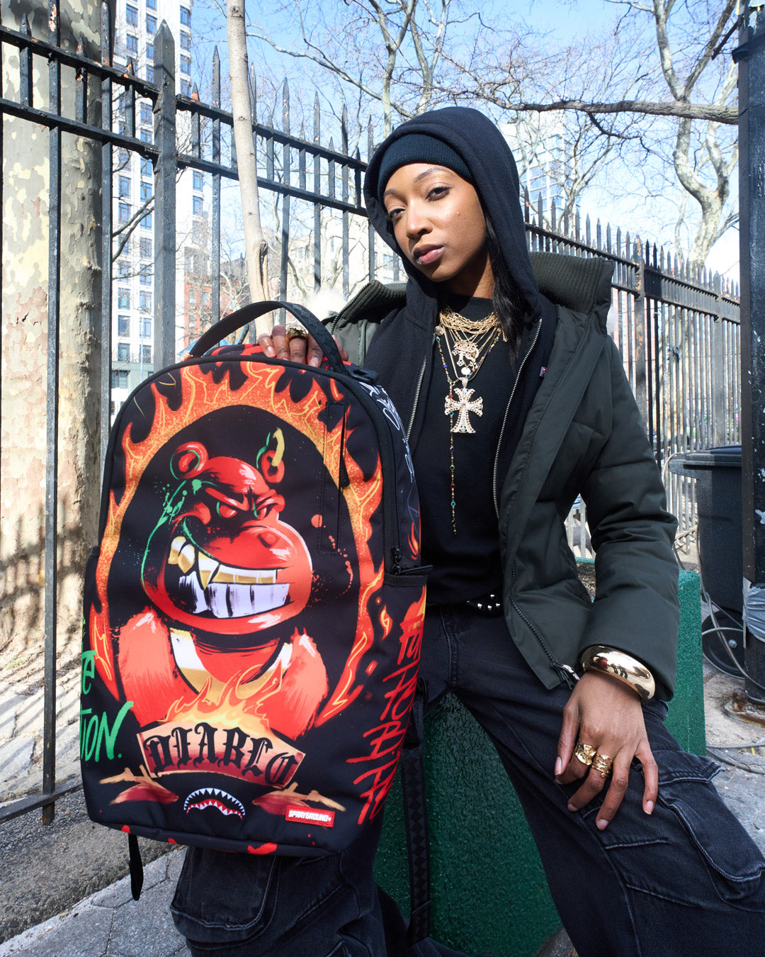 SPRAYGROUND DIABLO BILLION BURNIN BACKPACK