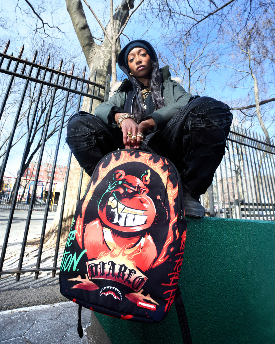 SPRAYGROUND DIABLO BILLION BURNIN BACKPACK
