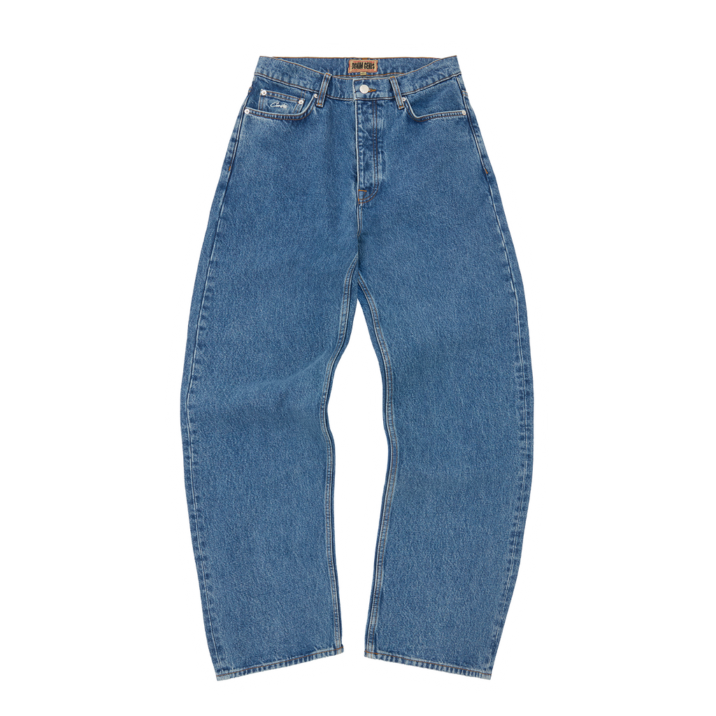 Corteiz DUAL STRIPE BAGGY JEANS [MIDWASH] CRTZRTW