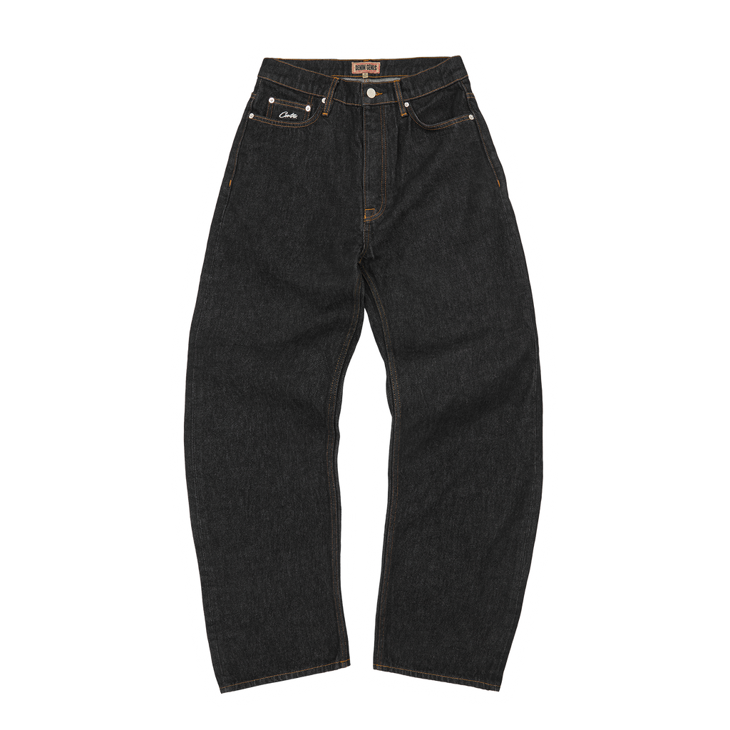 Corteiz DUAL STRIPE BAGGY JEANS [WASHED BLACK] CRTZRTW