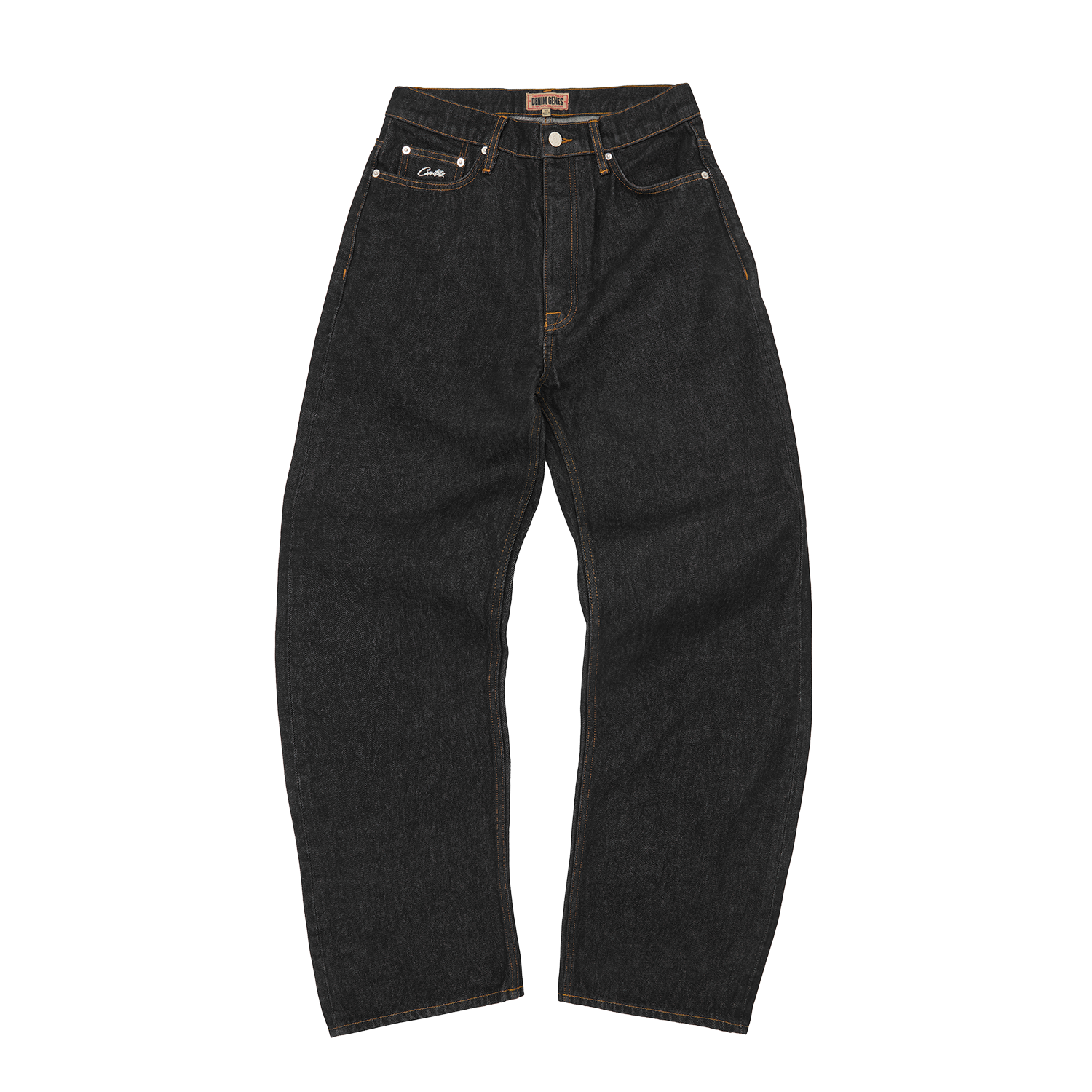 Corteiz DUAL STRIPE BAGGY JEANS [WASHED BLACK] CRTZRTW