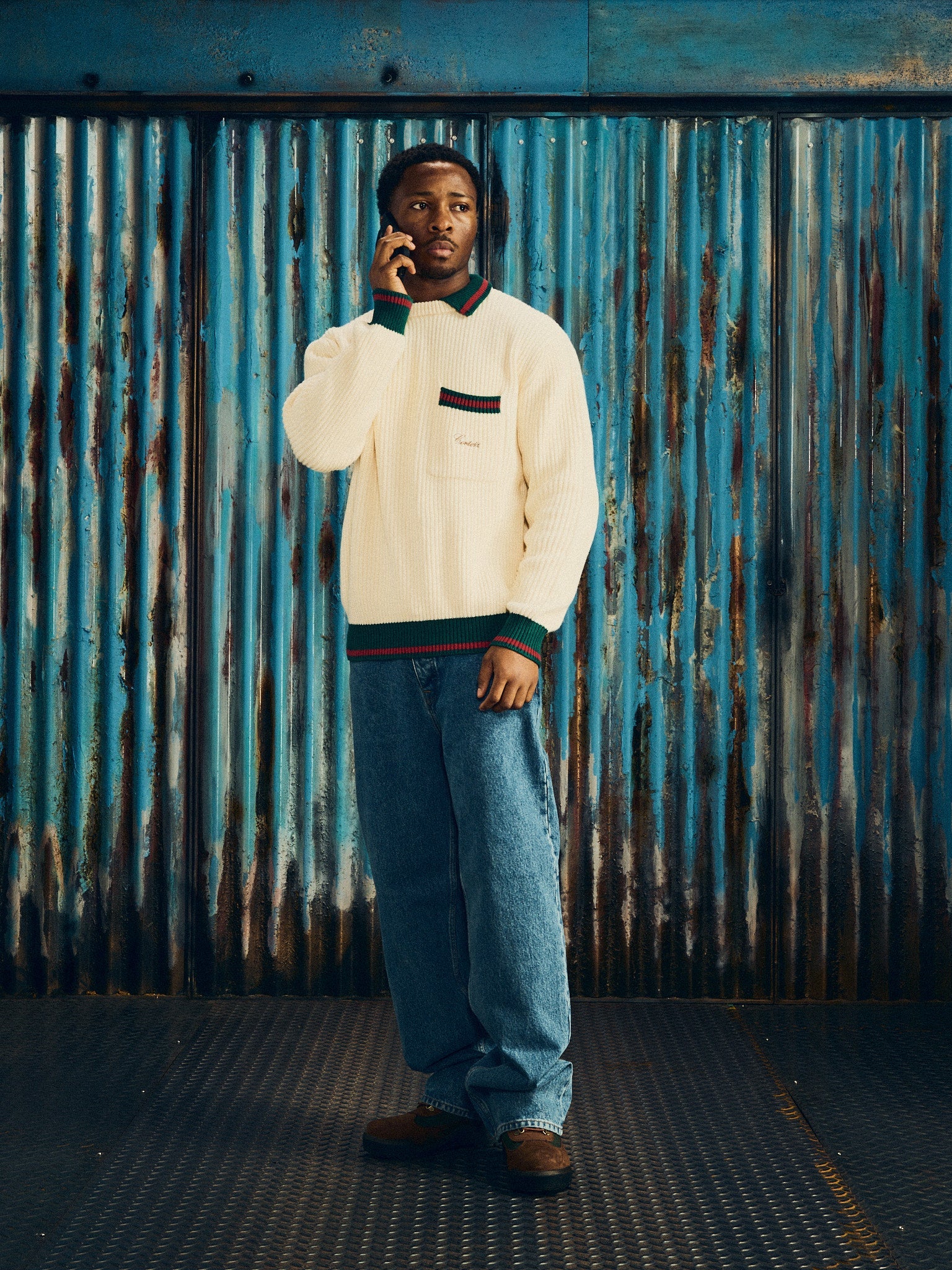 Corteiz GIANNI KNIT POLO SWEATER [CREAM] CRTZRTW