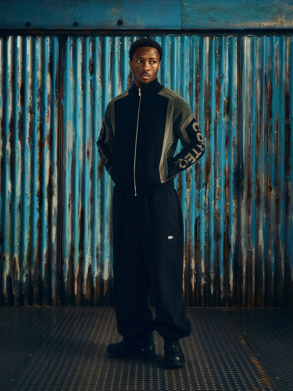 Corteiz PRECISION KNIT ZIP UP [BLACK] CRTZRTW