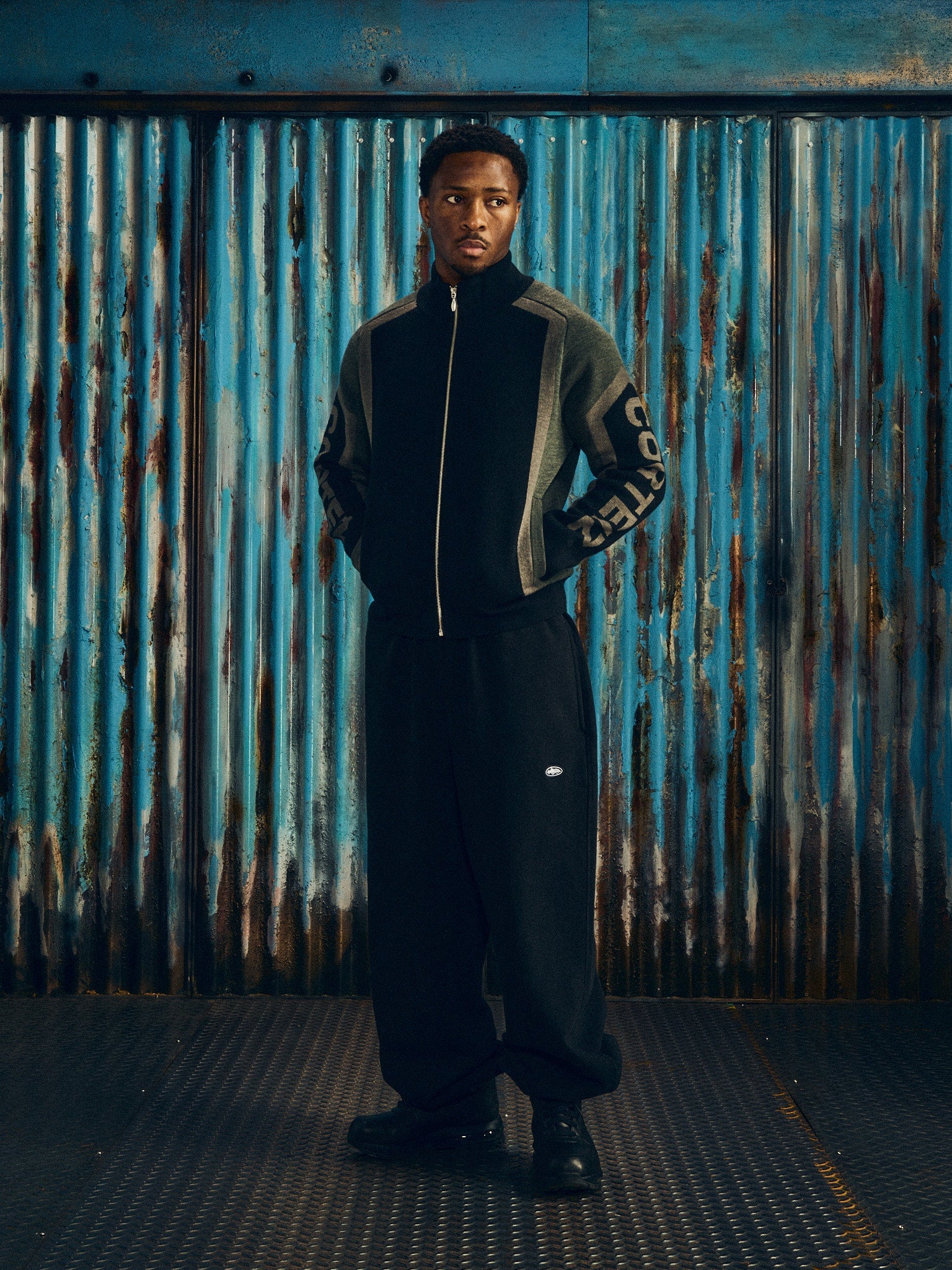 Corteiz PRECISION KNIT ZIP UP [BLACK] CRTZRTW