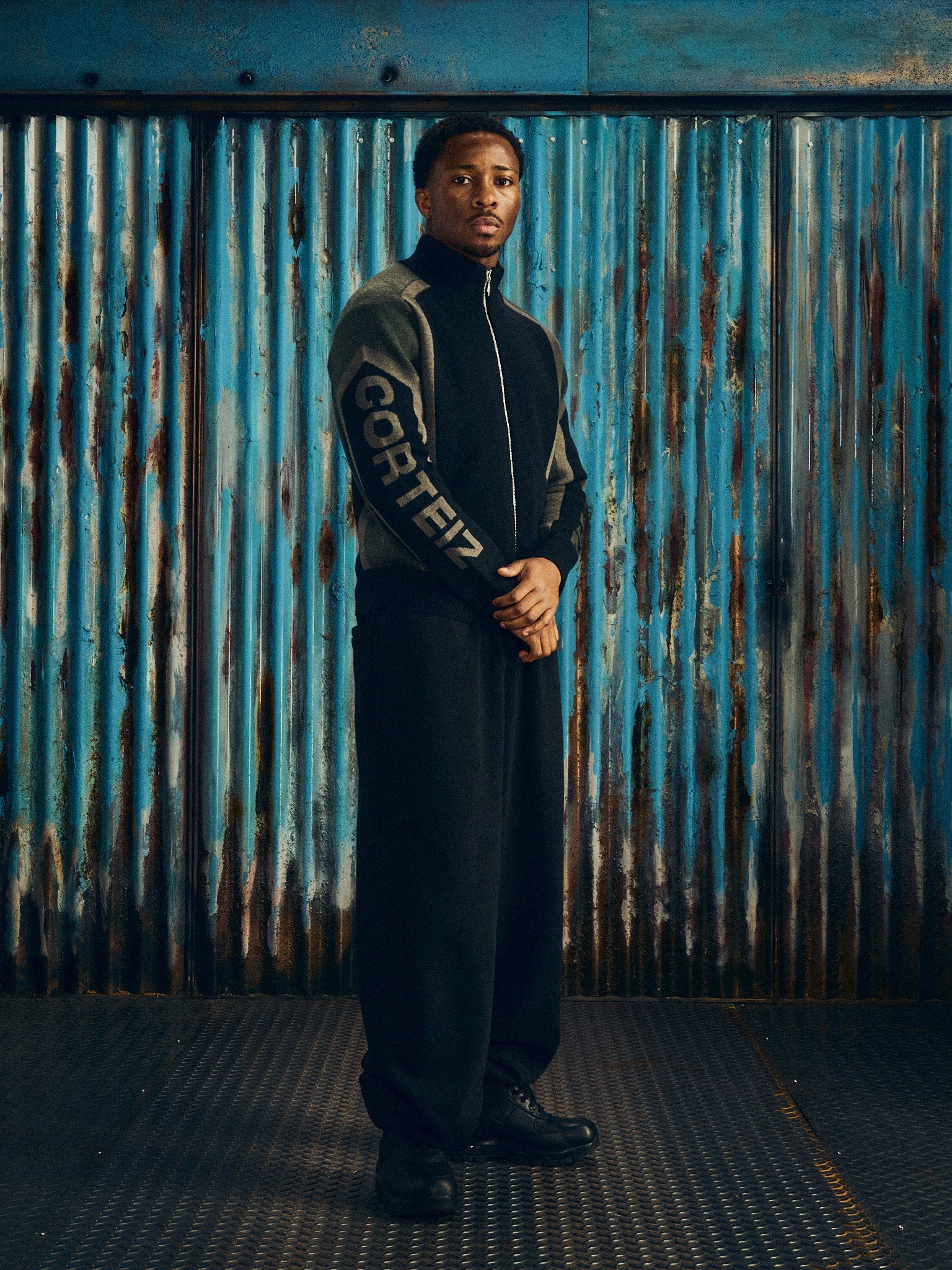 Corteiz PRECISION KNIT ZIP UP [BLACK] CRTZRTW