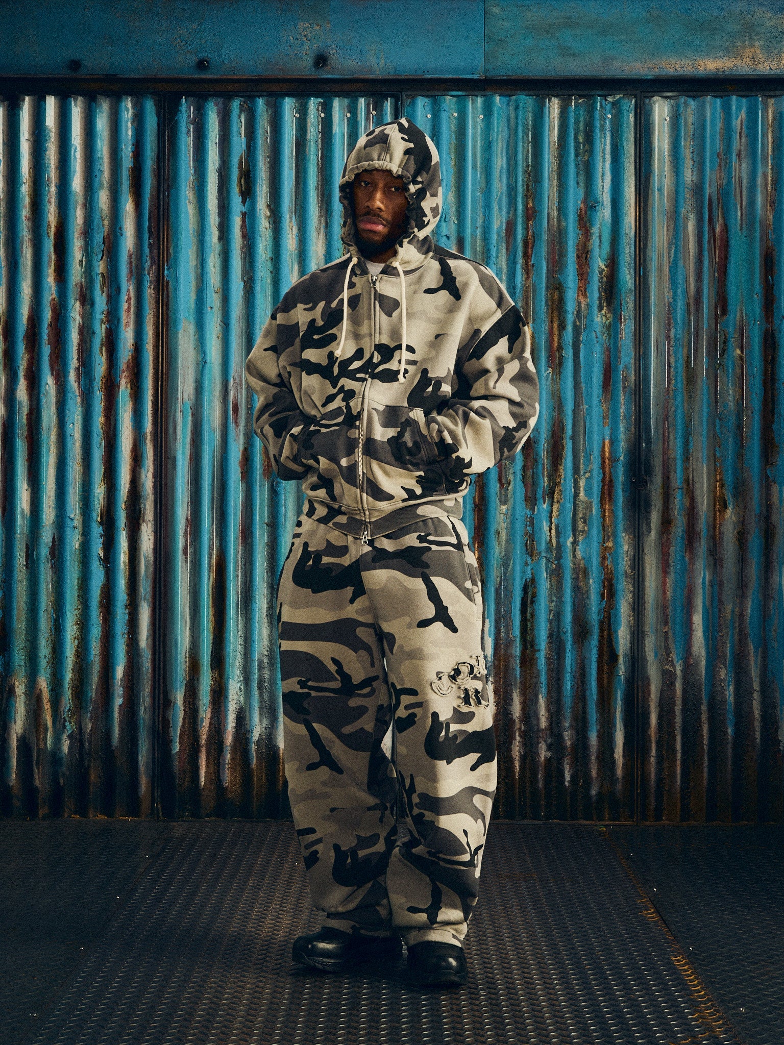 Corteiz DIPLOMATIC OPEN HEM SWEATPANT [WASHED CAMO] CRTZRTW