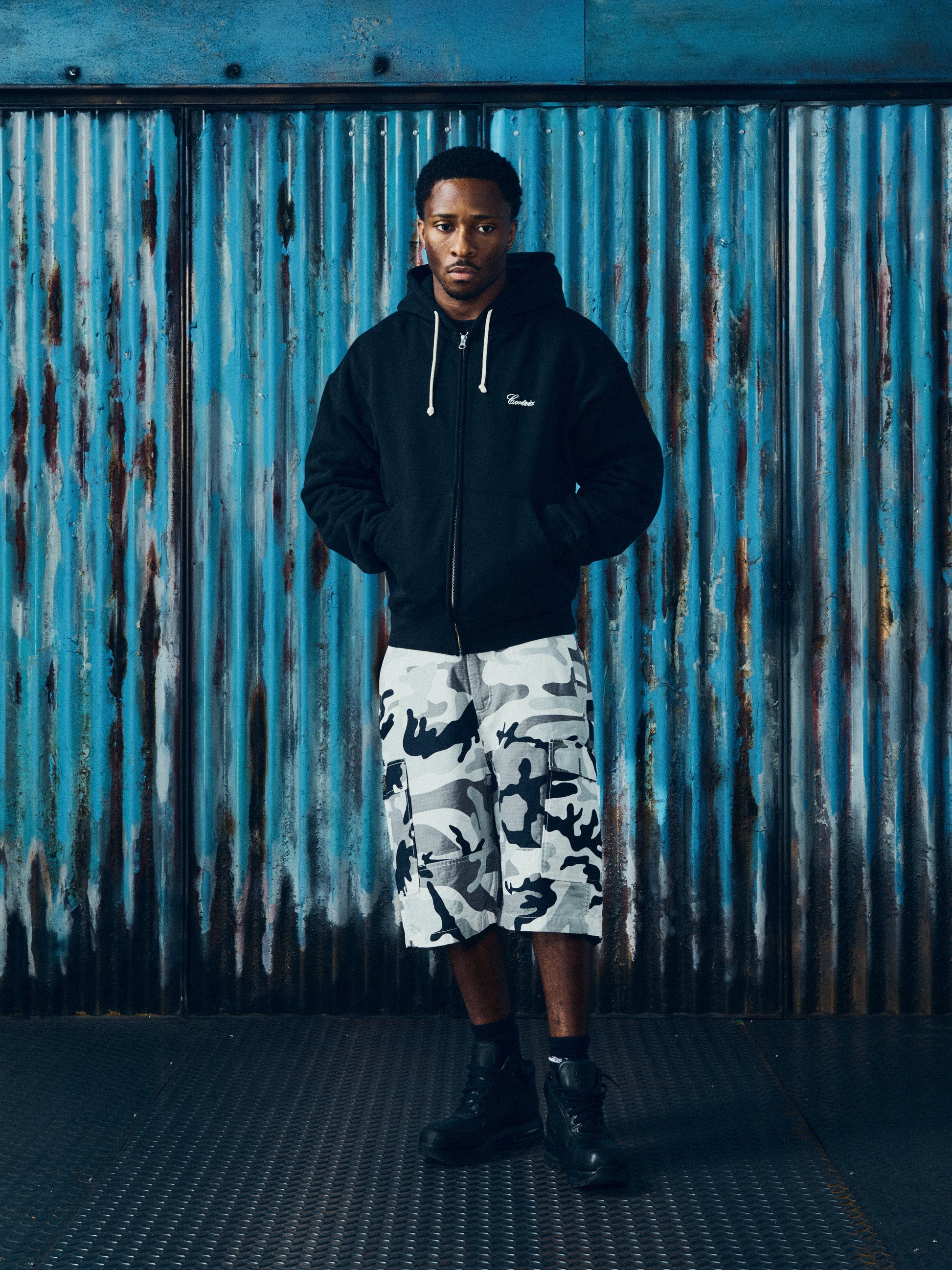 Corteiz GABRIEL MOSES ZIP HOODIE [BLACK] CRTZRTW