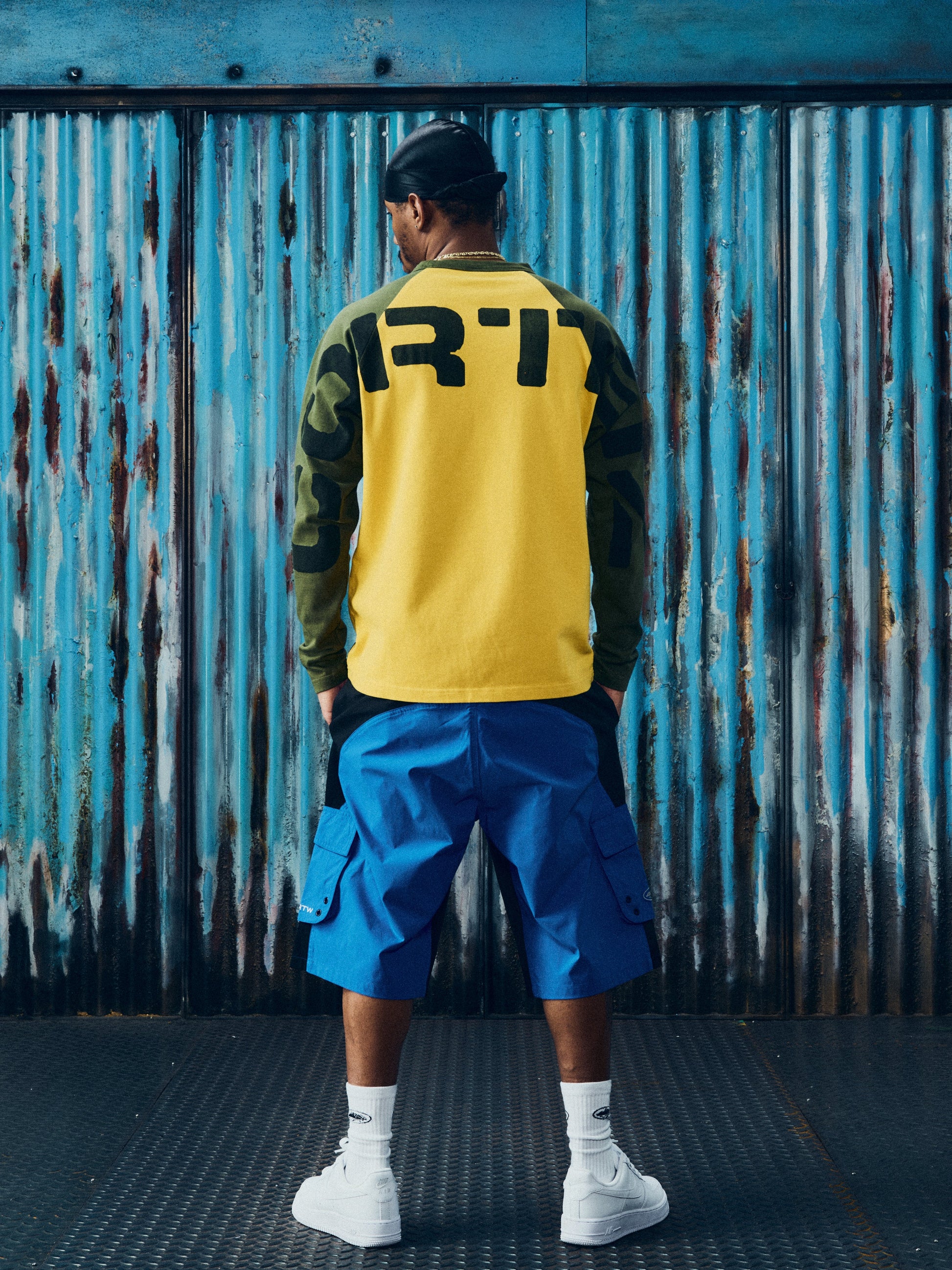 Corteiz STENCIL RAGLAN LS [GOLD/OLIVE] CRTZRTW