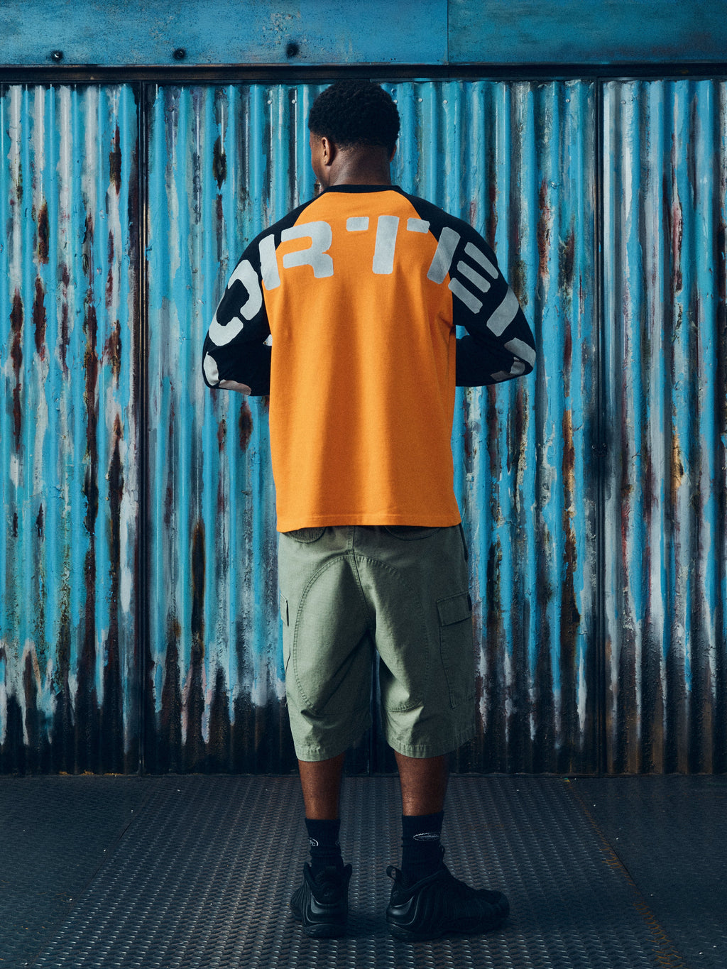 Corteiz STENCIL RAGLAN LS [ORANGE/BLACK] CRTZRTW