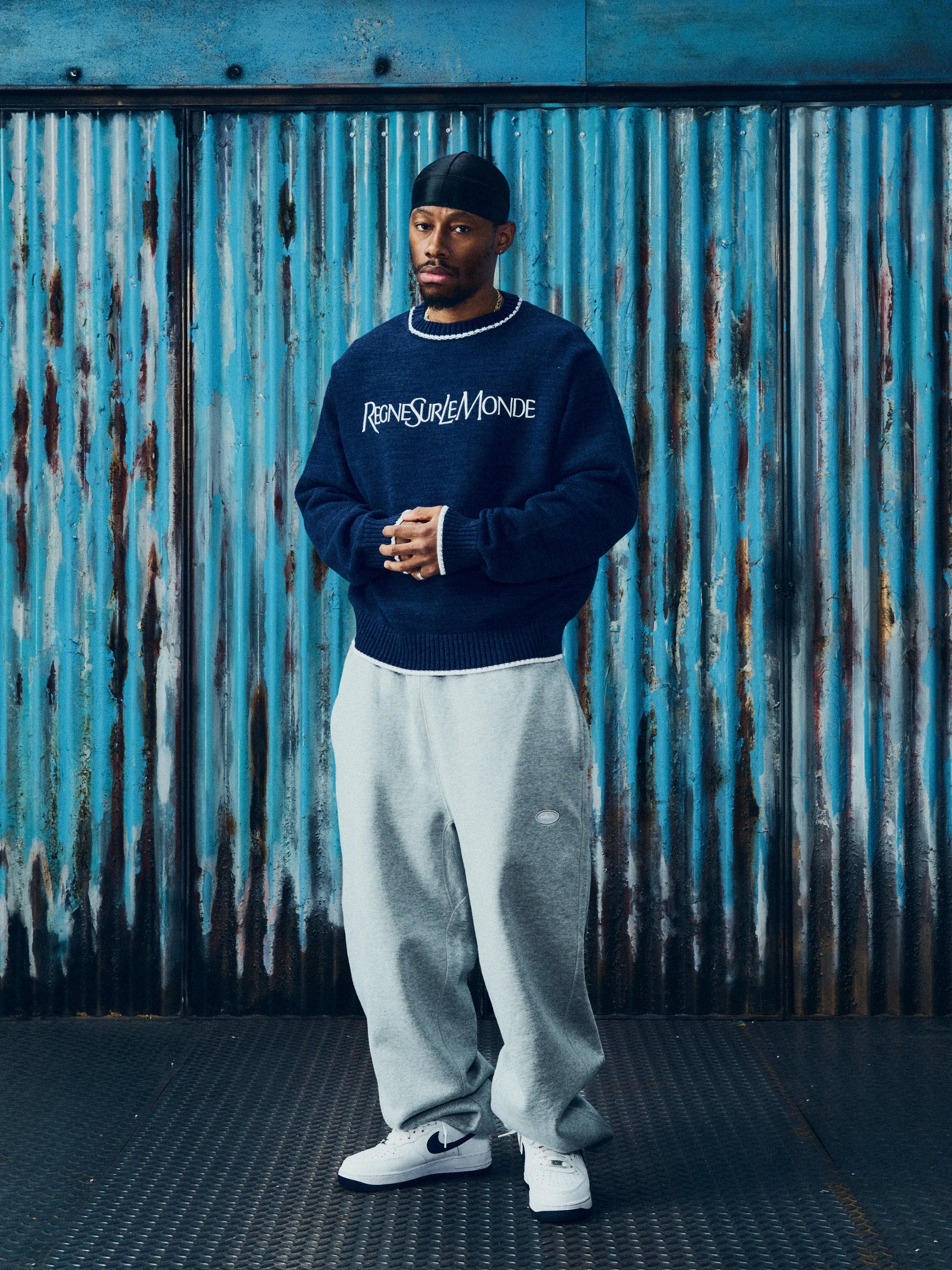 Corteiz RSLM KNIT CREWNECK [NAVY] CRTZRTW