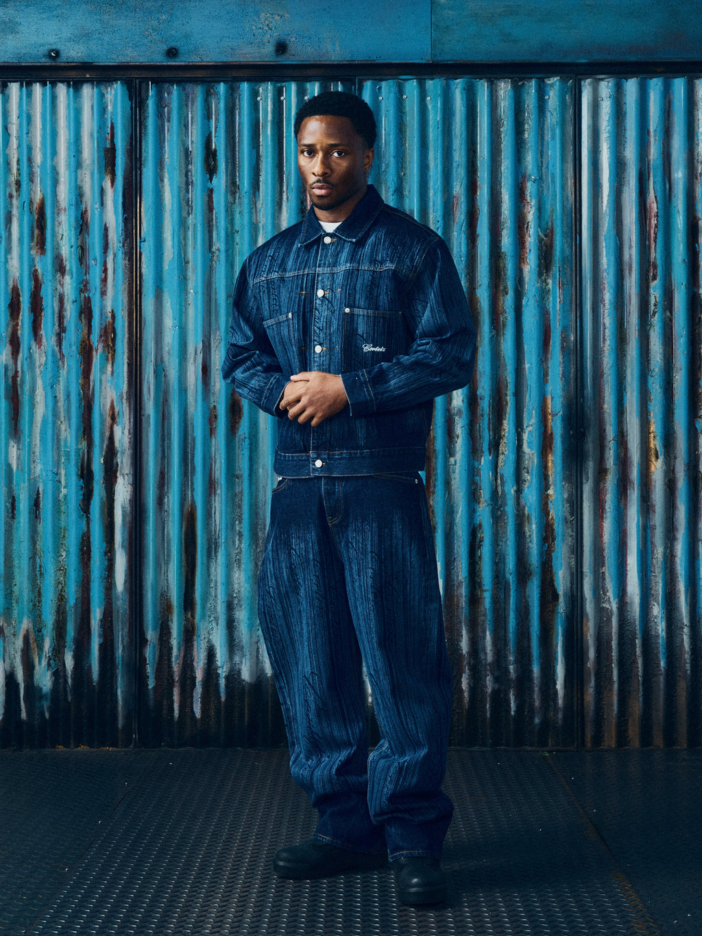 Corteiz STRIKE DENIM JACKET [DARK WASH] CRTZRTW