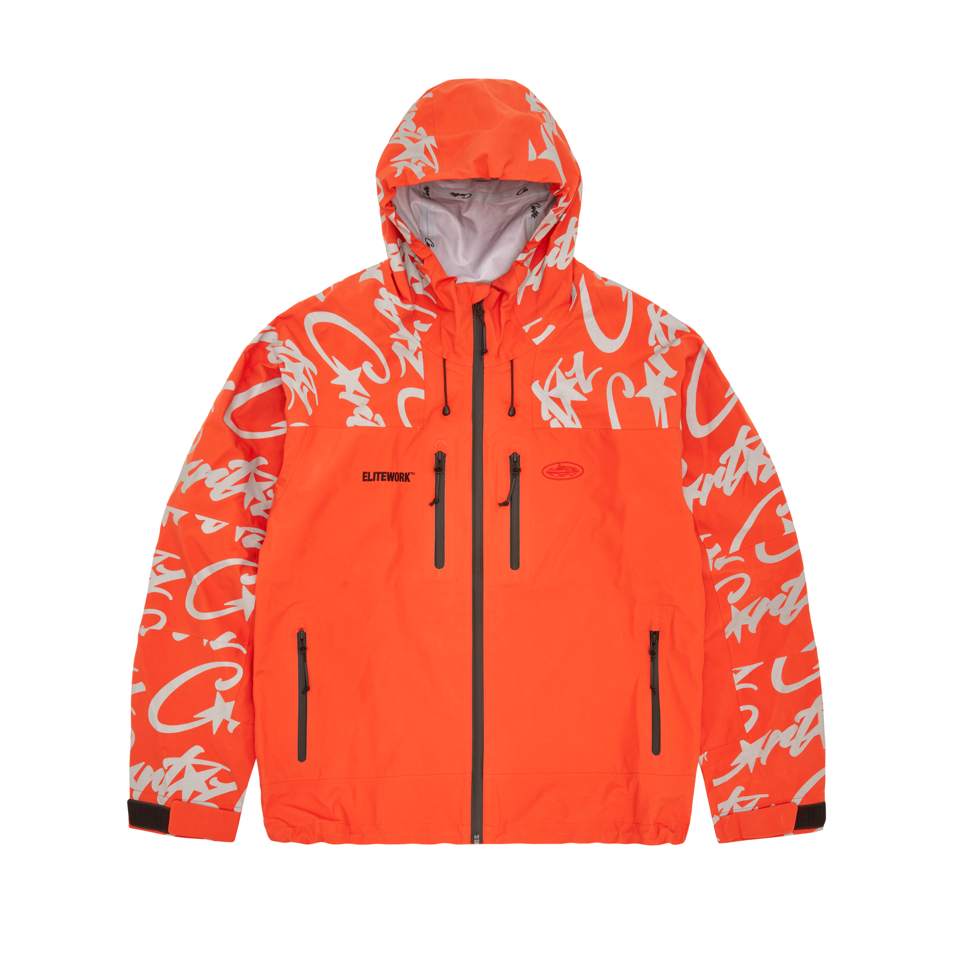 Corteiz ELITEWORK™ WATERPROOF SHELL JACKET [ORANGE] CRTZRTW