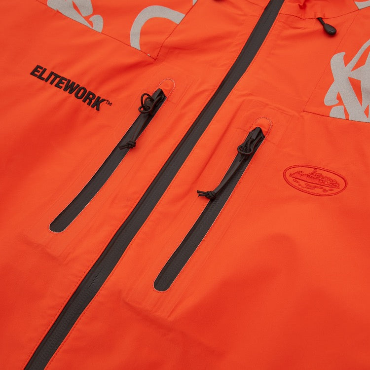Corteiz ELITEWORK™ WATERPROOF SHELL JACKET [ORANGE] CRTZRTW