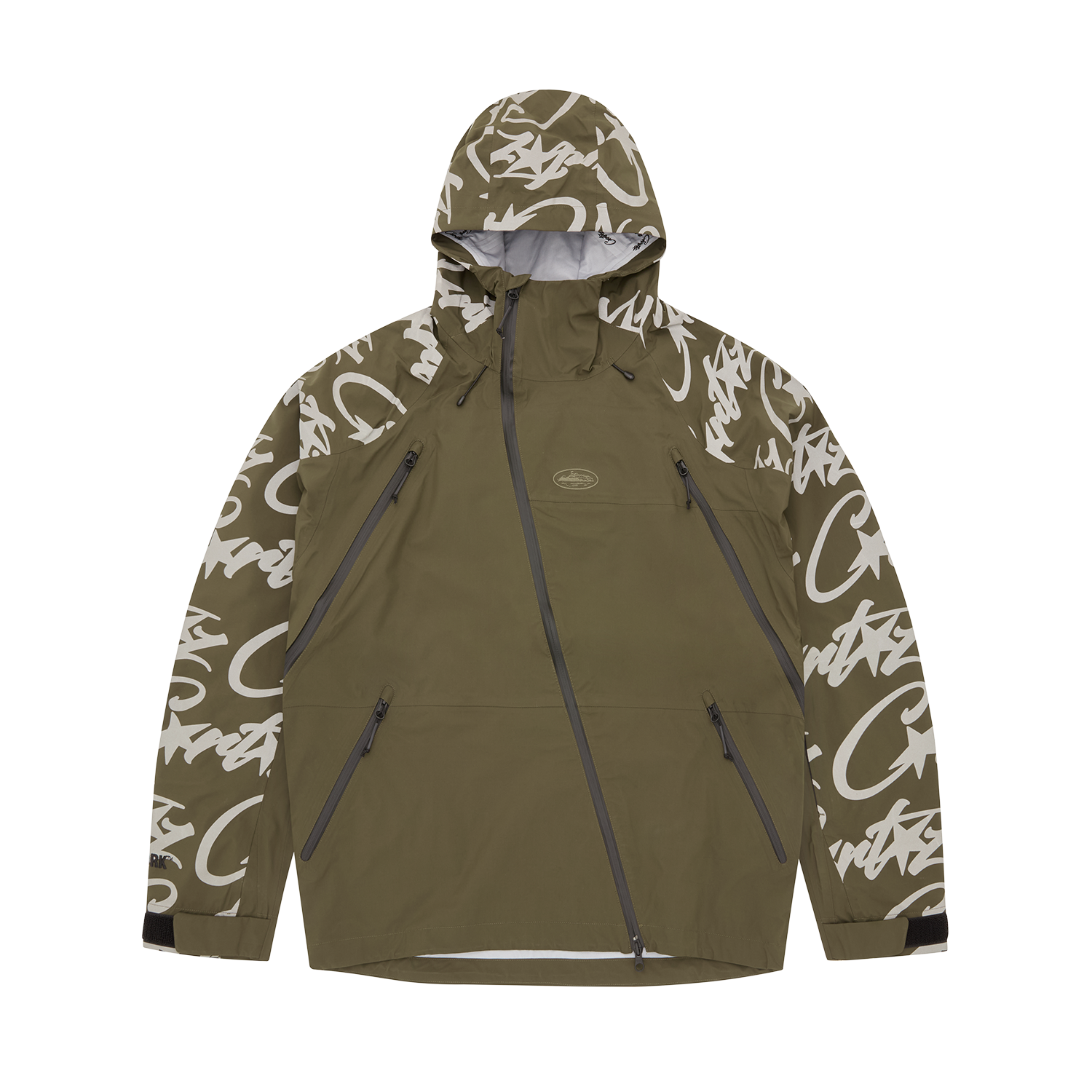 Corteiz ELITEWORK™ WATERPROOF SHELL JACKET V2 [KHAKI] CRTZRTW