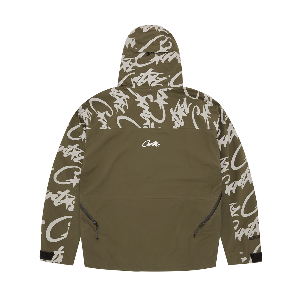 Corteiz ELITEWORK™ WATERPROOF SHELL JACKET V2 [KHAKI] CRTZRTW