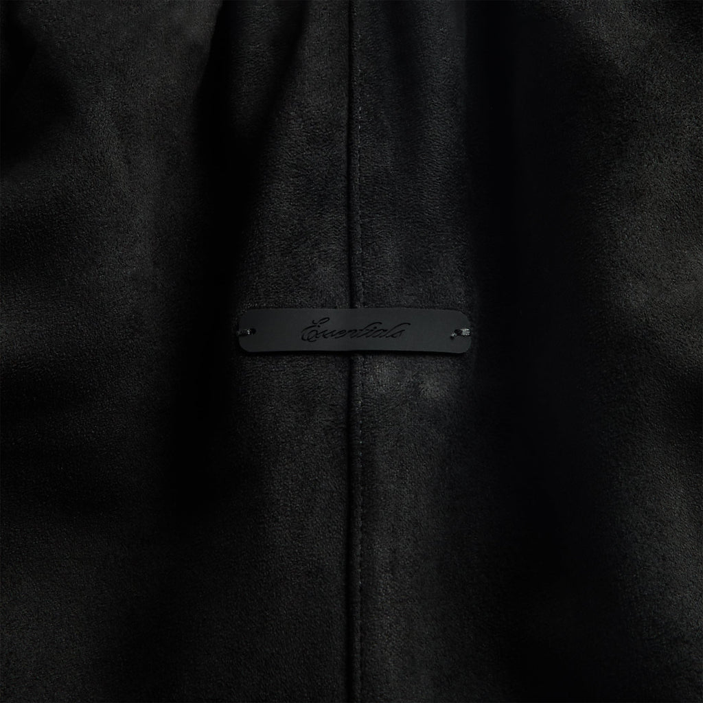 Essentials Suede Fleece Signature Relaxed Short - Vintage Black