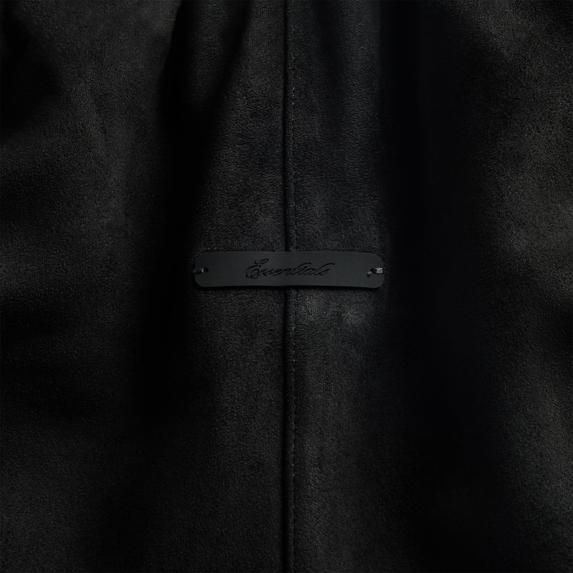 Essentials Suede Fleece Signature Relaxed Short - Vintage Black