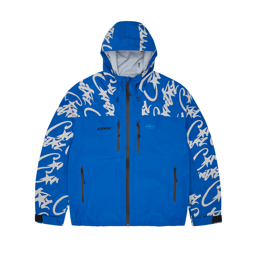 Corteiz ELITEWORK™ WATERPROOF SHELL JACKET [BLUE] CRTZRTW