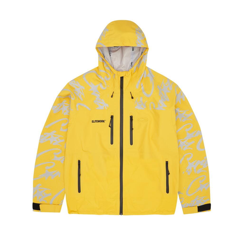 Corteiz ELITEWORK™ WATERPROOF SHELL JACKET [YELLA] CRTZRTW