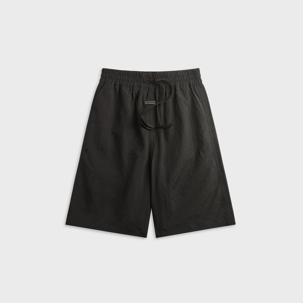 Fear Of God Nylon Taffeta Padded Sport Short - Black