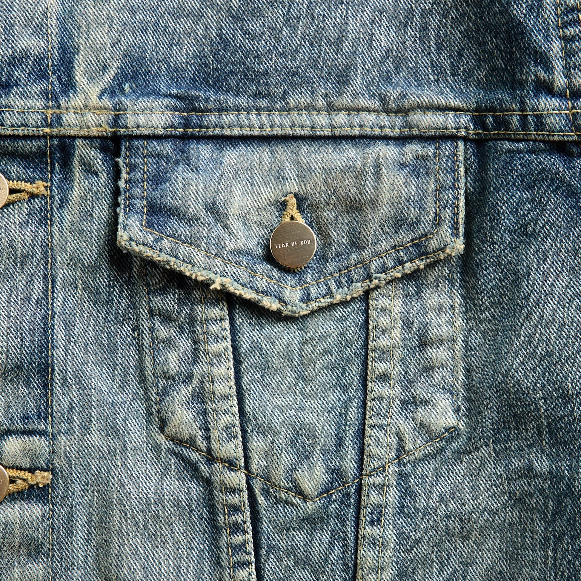 Fear Of God Classic Trucker Jacket - Vintage Indigo